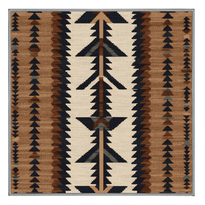 Washable Trail Arrow Southwestern Area Rug