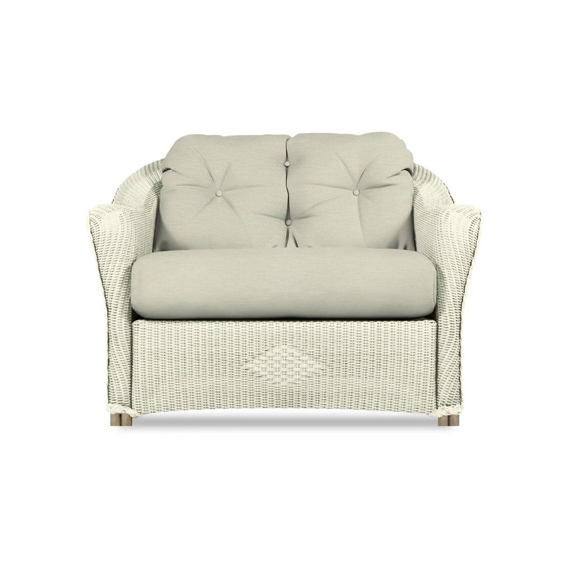 Reflections Outdoor Lounge Chair, Botanic Willow, Ivory