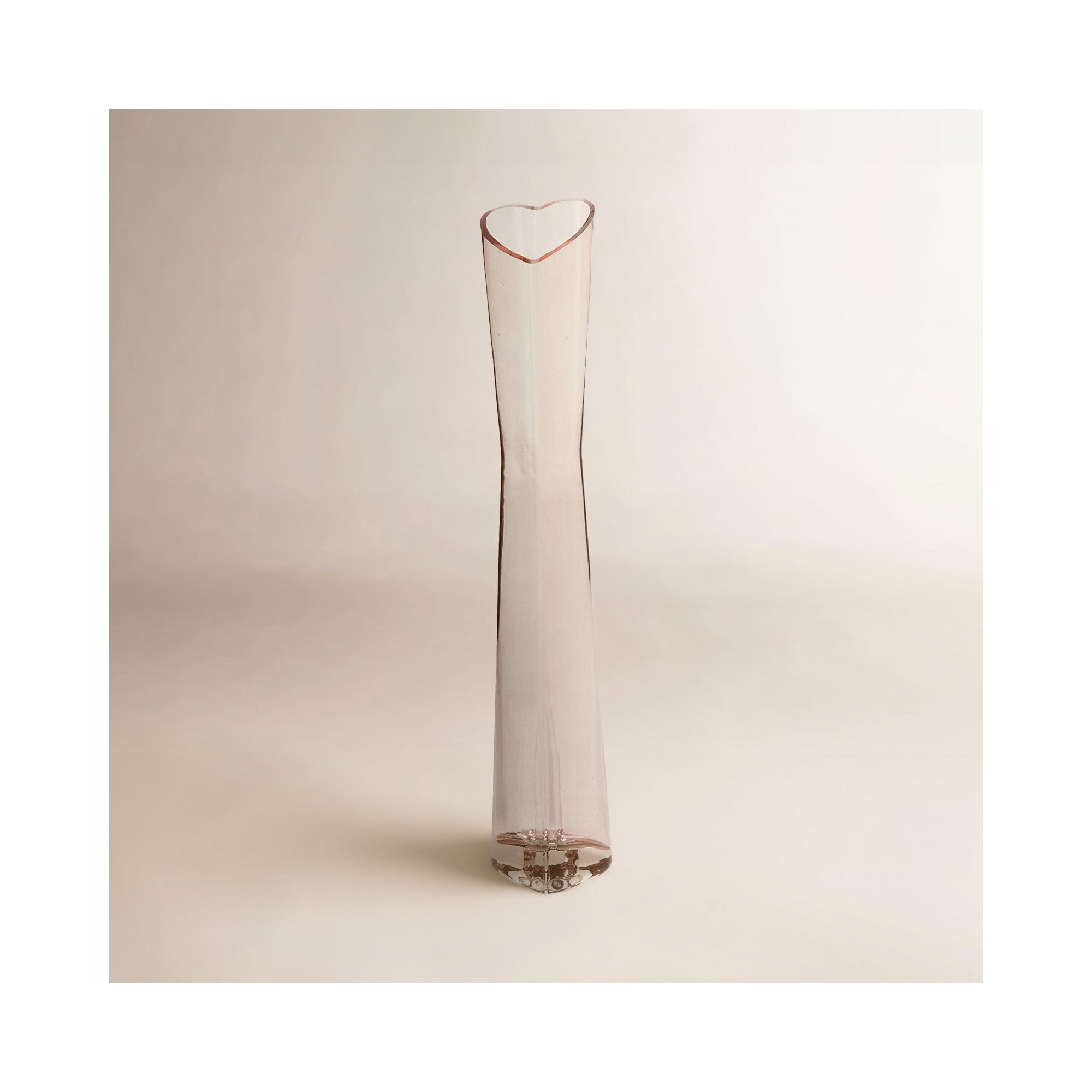 Angella Handmade Glass Table Vase, 11.75" H x 2" W x 2" D