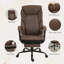 Fauteuil de direction avec repose-pieds, fauteuil de bureau ergonomique grand et haut, fauteuil pivotant inclinable avec dossier haut et hauteur réglable-1328574703