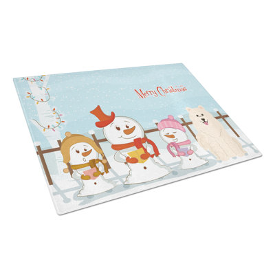 Carollynn Glass Samoyed Cutting Board