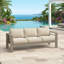 Canapé de patio 75 po 3 places toutes saisons en métal