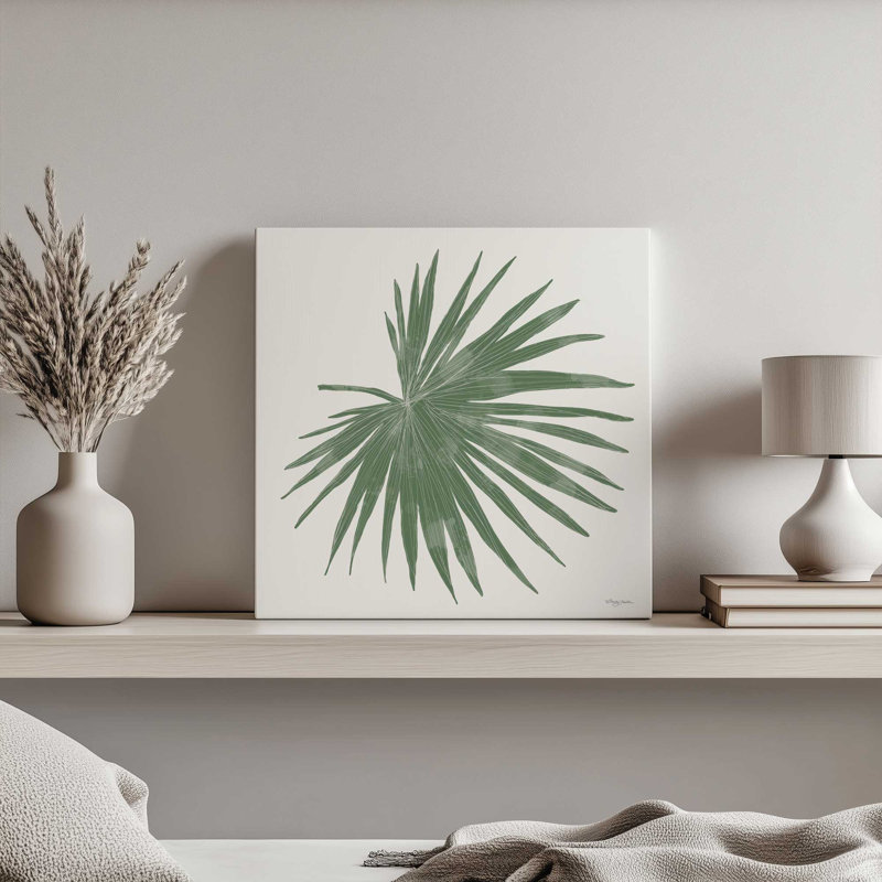 «Tropical Fan Palm» par Molly Mattin, reproduction d'art, L 36 x H 36, Ne s’applique pas, Toile tendue