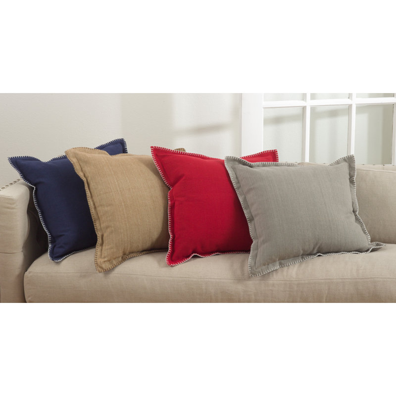 Ivara Feather Throw Pillow, Gray