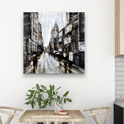 Busy street - 32"x32" art on canvas