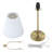 21.5 in. Modern Brass Bedside Table Lamp With In-line Switch