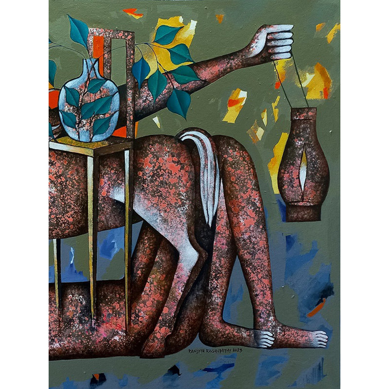War And Love | Acrylique sur toile | Par Ranjith Raghupathy