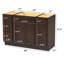 Base de meuble-lavabo simple 48 po seulement-94422689