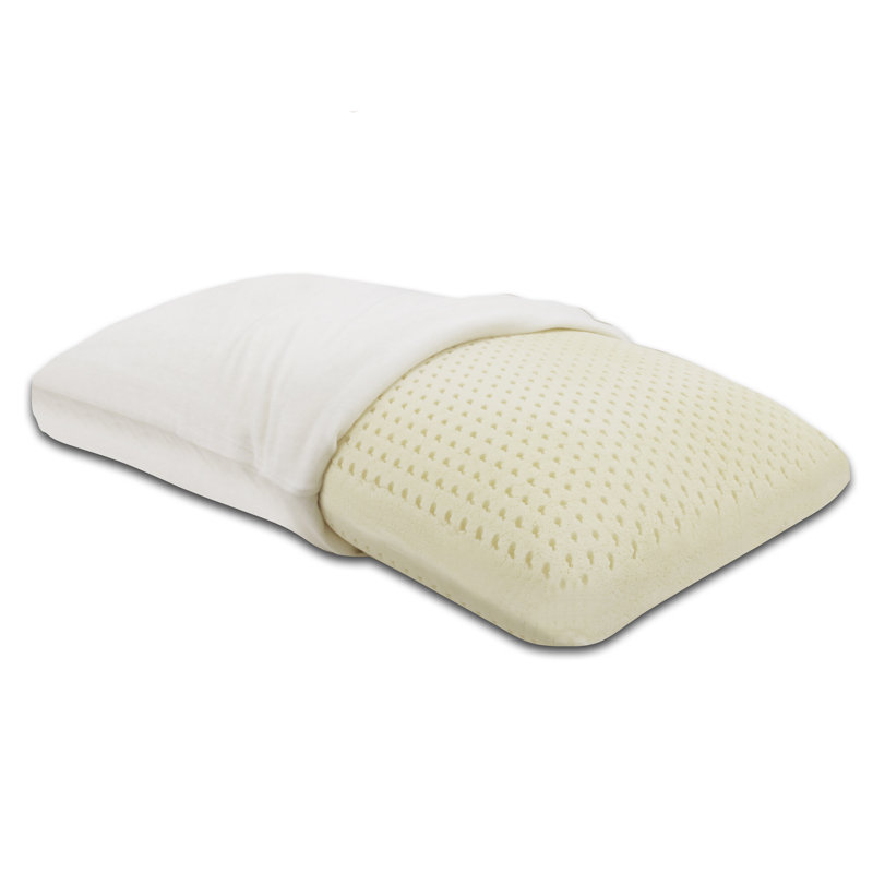 Oreiller en mousse de latex dunlop à 100% ventilé ferme, Roi