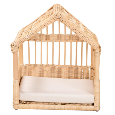 Bohemian Pet Bed Crafted With , Featuring Removable Foam - Stuffed Fabric Mattress, Enclosed Canopy, Like Embellishments, Openwork Structure, 16.24 In Dimensions, 4.39 Lb In Design, Constructed From