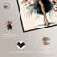 «Her Blossoming Gift Stack», reproduction d'art sur toile par Art Remedy, cadre noir, 30 x 45-178257643-178257638