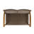 Outdoor Acacia Wood Wicker Loveseat, Patio Furniture Conversation Set For Backyard-1315758629