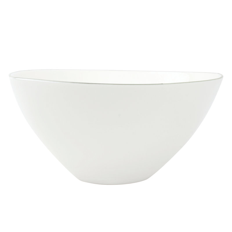 Abbesses Rice Bowl Set, White/Grey