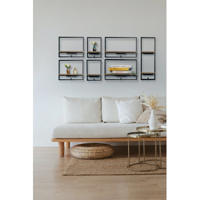 2 Piece Metal Floating Shelf