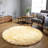 Haja Yellow Fluffy Faux Sheepskin Fur Shag Area Rug-1317960542