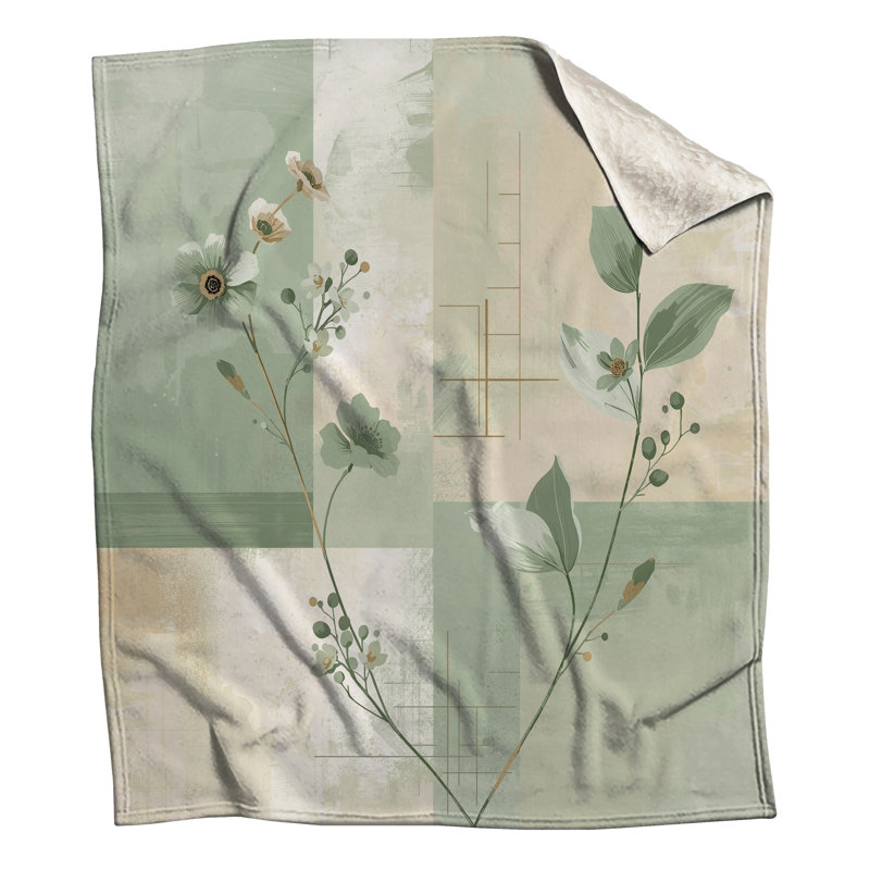 Couvertures florales, botaniques et abstraites, L 60 po x H 80 po