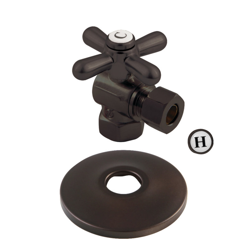 Valve d'arrêt angulaire Comp, Bronze huilé
