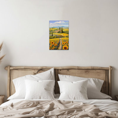 Grande Adriatik, campagne toscane, paysage, impressions sur toile florales, prêt à accrocher, cuisine rustique, décoration murale pour le salon, chambre à coucher, salle de bain, bureau, affiche, peinture d'art, 24 po x 36 po