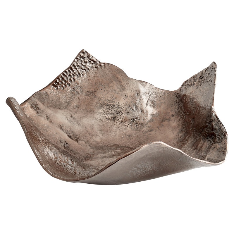 Contemporary Gold Aluminum Decorative Tray