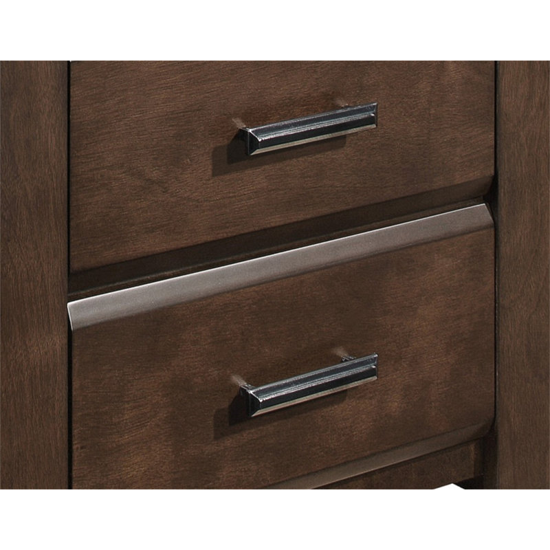 Table de chevet à deux tiroirs 1pc
