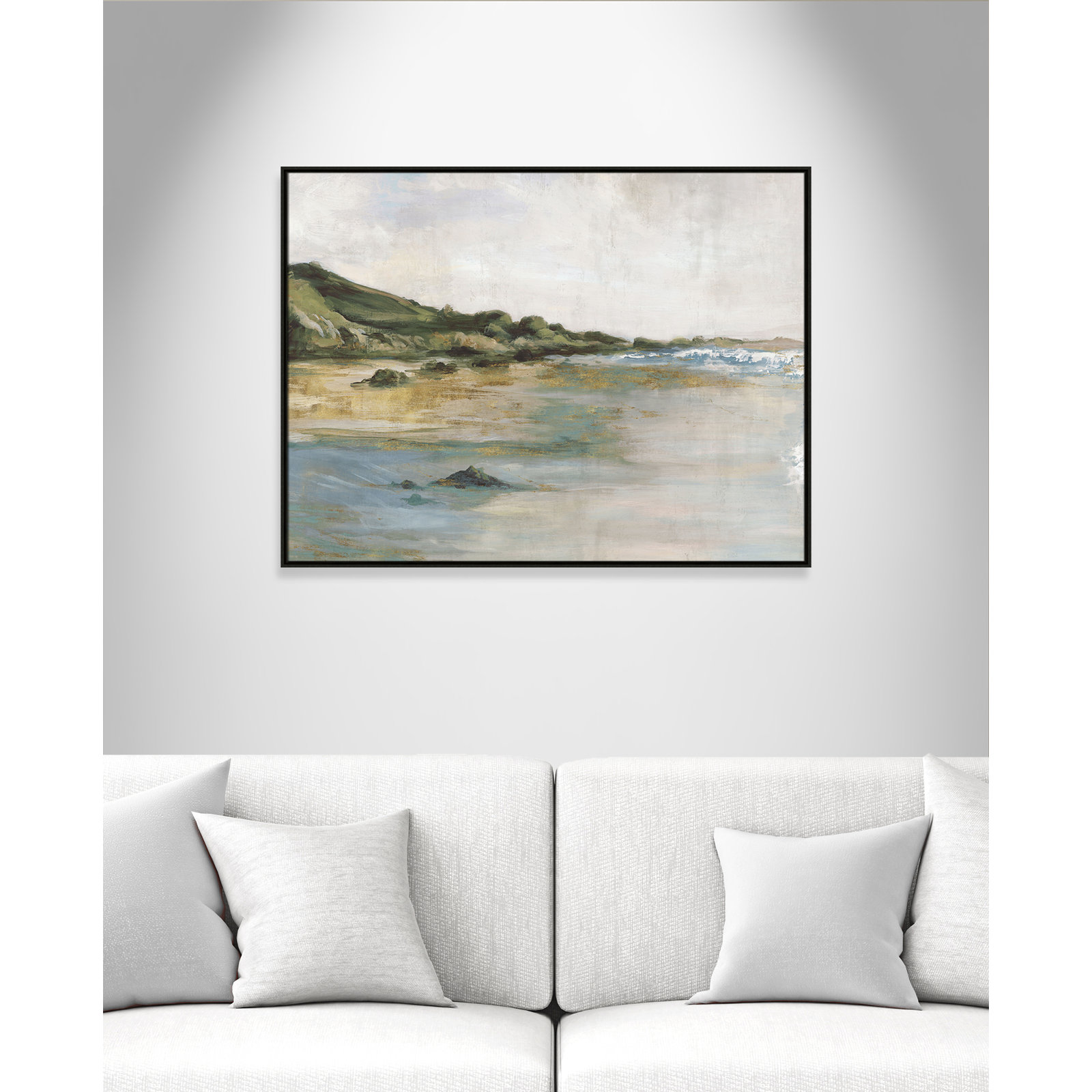 Cordoba "Tide's Edge" Print, Espresso, 37.5" H x 49.5" W