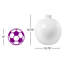 Vase blanc mat en céramique 16 po x 16 po x 17 po-448002430