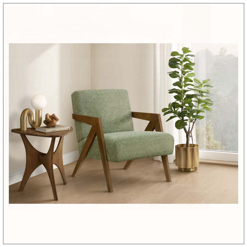 Fauteuil d'appoint moderne H 30 po, Green