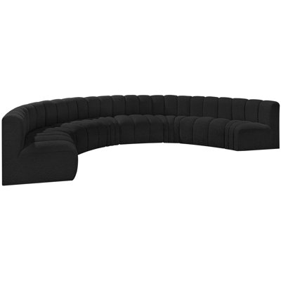 Hormachea Upholstered Curved Sectional Reversible