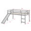 Lit mezzanine multifonctionnel avec glissade-111516685