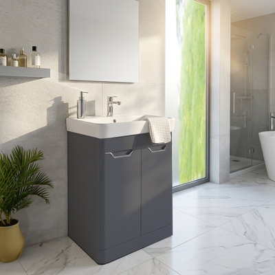 33,5 x 22,5 po de large meuble-lavabo et lavabo