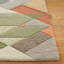 Tapis géométrique en laine / coton touffeté à la main Rodeo Drive-94664338