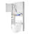 White Over Toilet Storage Cabinet For Bathroom 67.4" H, Adjustable Shelves, Space - Saving And Reliable Construction