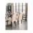 Linen Upholstered Dining Chair Set with Tufted Upholstered Back ,Wood Legs-1084621181