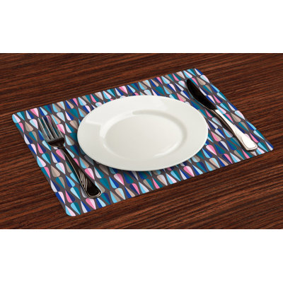 Polyester Paisley Rectangle Placemat