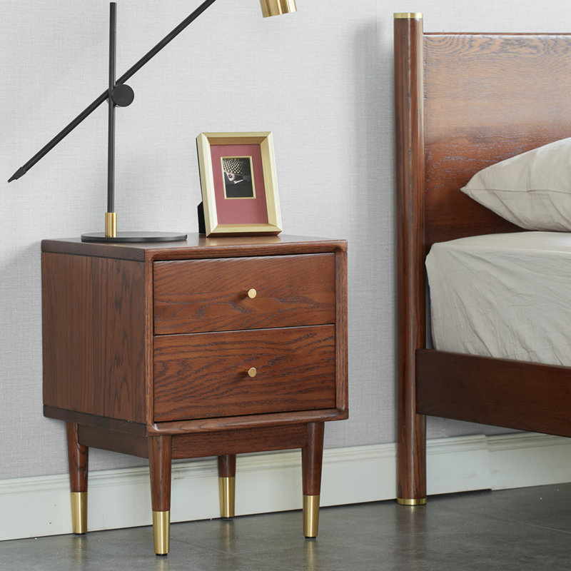 Chipley 40cm W Solid Wood Bedside Table