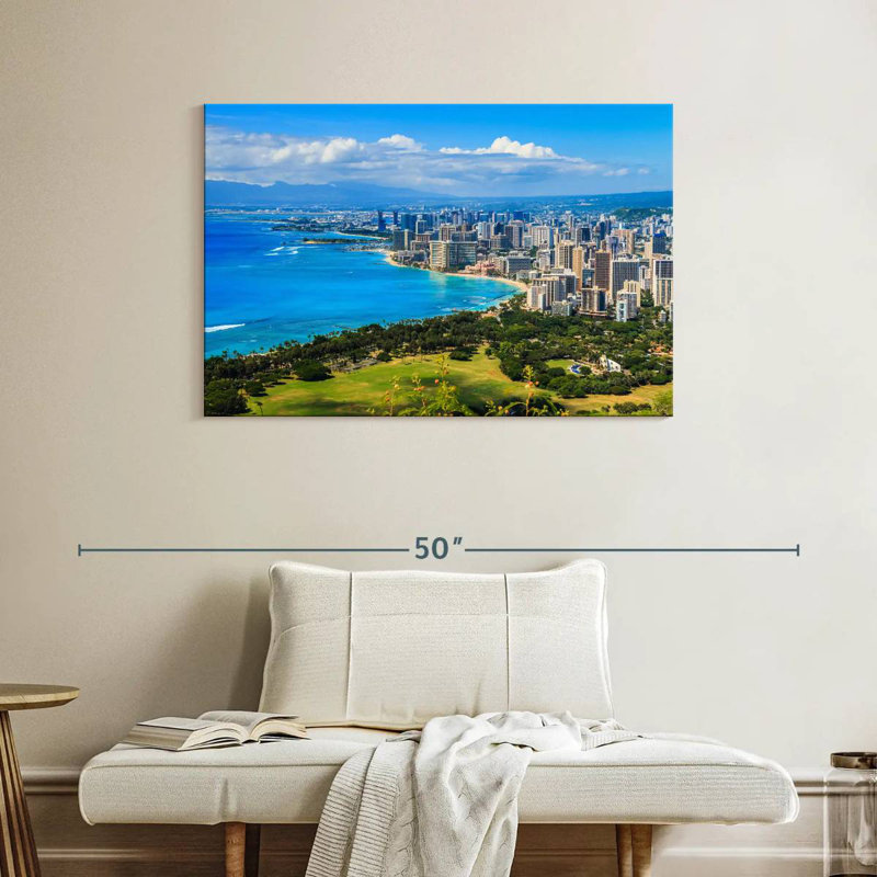 Rorry Honolulu Hotels, 26" H x 39" W