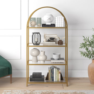 Morrone 157.5cm H x 81.3cm W Steel Standard Bookcase