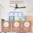 52" Modern Wall Control Propeller Ceiling Fan without Light, Double-Sided Blades, 4 Speeds Reversible DC Motor-61422050
