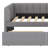 Twin-Size Padded Daybed With Ergonomic Backrest And Dual Storage Drawers-795002613