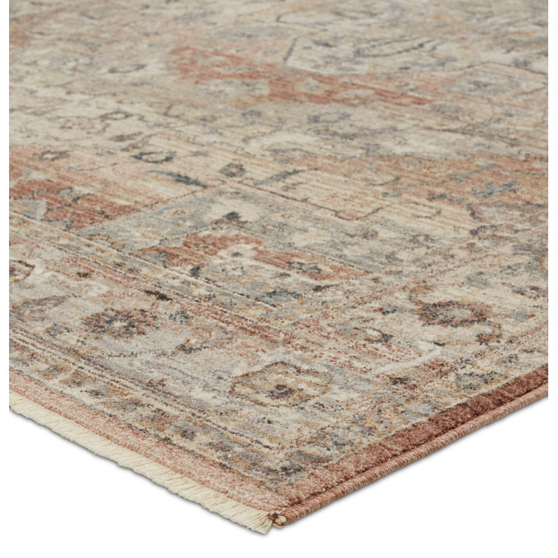 Tapis marocain Natonia brun clair / rose Natonia, Tapis de couloir 3 pi x 12 pi