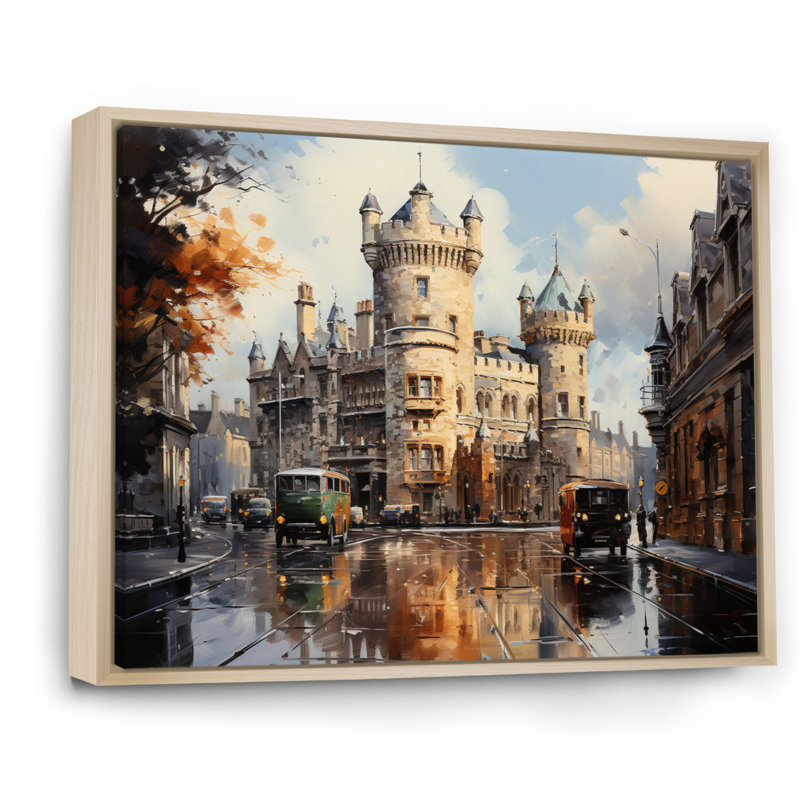 Irlande Dublin Castle Extremely II, H 30 po x l 40 po x P 1,5 po, Cadre naturel flottant