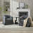 Upholstered Swivel Barrel Chair -394980532-377004746