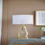 Lampe de table avec abat-jour tambour blanc