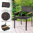 Artimiza 6 - Person Acacia Patio Dining Set with Rectangular Table