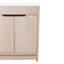 Meuble-lavabo autoportant de 30 pouces. Évier en résine blanche, 2 portes à fermeture douce. Fabrication en contreplaqué, tablette réglable. Poignées en métal. Meuble-lavabo en chêne uni. Corps d'armoire, décoration-877698447-877698443-877698436