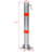Parking Bollard,Pole Barrier With Lock ,Car Parking Protection Posts,Home Garage Street Decor ,Parking Barrier Round Gray-126115952