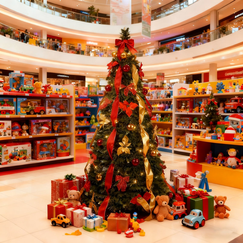 Pop-up sapin de Noël illuminé, décor des Fêtes avec des lumières blanches chaudes, H 6 pi