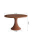 Table de salle à manger ronde en bois massif pour 4/6/8 personnes - Table de salle à manger Wabi-Sabi-1697397045-1697397047