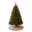 Tapis de luxe pour arbre de Noël, beige, 39,4 x 39,4 po | 100% polyester, lavable à la machine à 68 ° F | Comprend 6 rubans décoratifs | Parfait pour la décoration des Fêtes, touche festive pour votre maison!-1435834187-1435834229