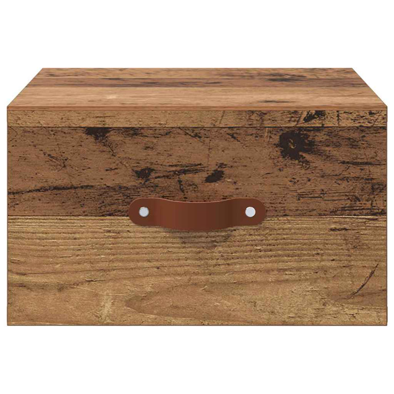 Manufactured Wood Bedside Table, Old Wood